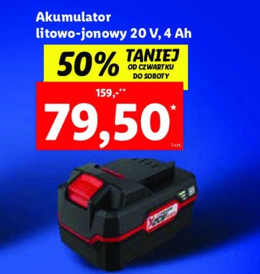 Akumulator litowo-jonowy 20v 4ah Parkside promocja