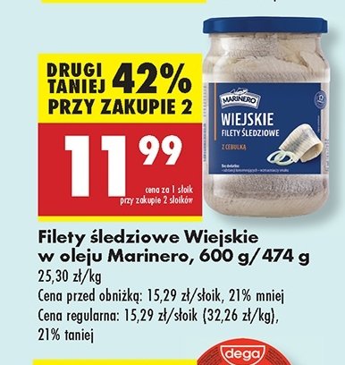 Filety śledziowe wiejskie w oleju Marinero promocja