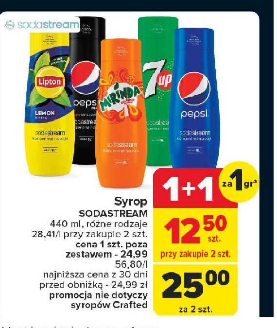 Syrop 7up promocja w Carrefour Market