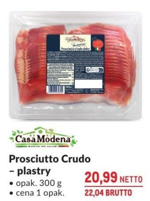 Prosciutto Crudo plastry promocja w Makro