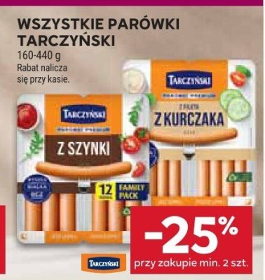 Parówki Tarczyński różne rodzaje promocja w Stokrotka