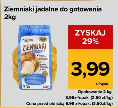 Ziemniaki jadalne promocja w Supeco