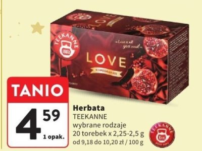 Herbata TEEKANNE wybrane rodzaje promocja w Intermarche