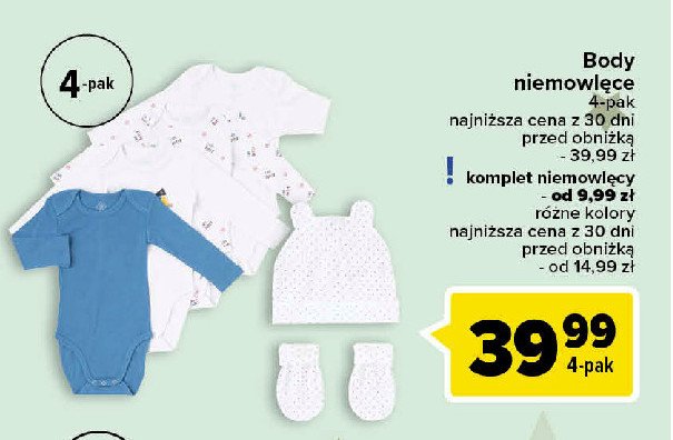 Komplet niemowlęcy promocja w Carrefour