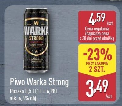 Piwo promocja w Aldi