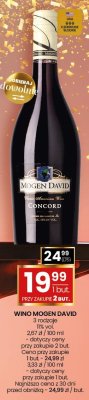 Wino Mogen David Concord 0,75l promocja w Twój Market