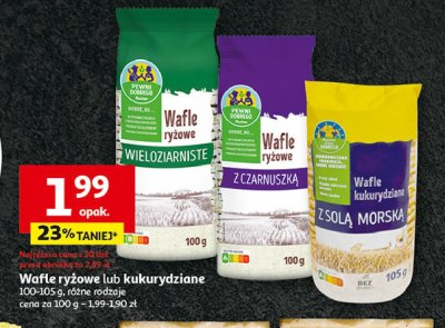 Wafle ryżowe wieloziarniste Auchan pewni dobrego promocja