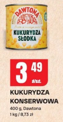Kukurydza konserwowa Dawtona promocja w Chorten
