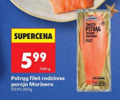 Pstrąg filet rodzinna porcja Marinero promocja w Biedronka