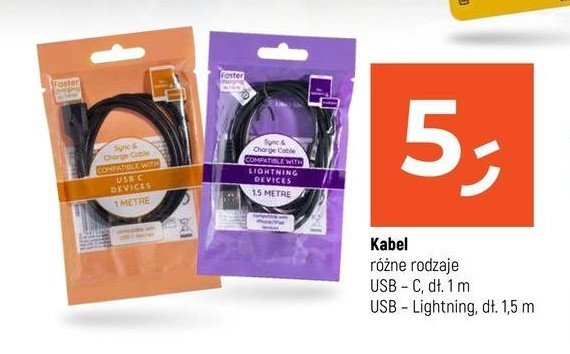 Kabel usb-c 1 m promocja