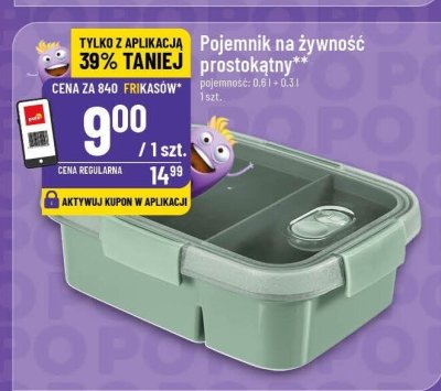 Pojemnik na żywność prostokątny promocja w POLOmarket