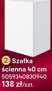 Szafka ścienna 40 cm  promocja w Castorama