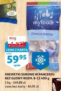 Krewetki surowe 8/12 Myfood promocja