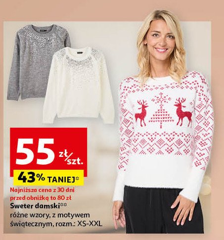 Sweter damski promocja w Auchan