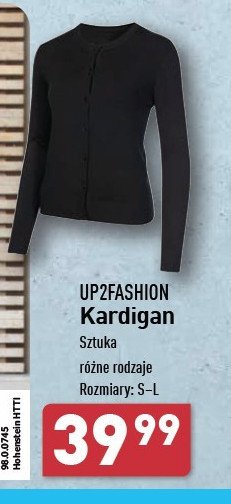 Kardigan damski s-l Up2fashion promocja w Aldi