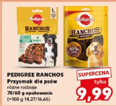Karma dla psów Pedigree Ranchos przysmak różne rodzaje promocja w Kaufland