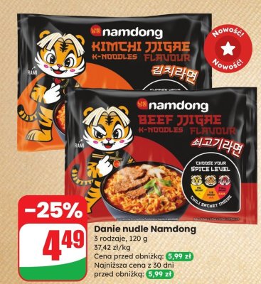 Danie nudle, różne rodzaje promocja w Dino