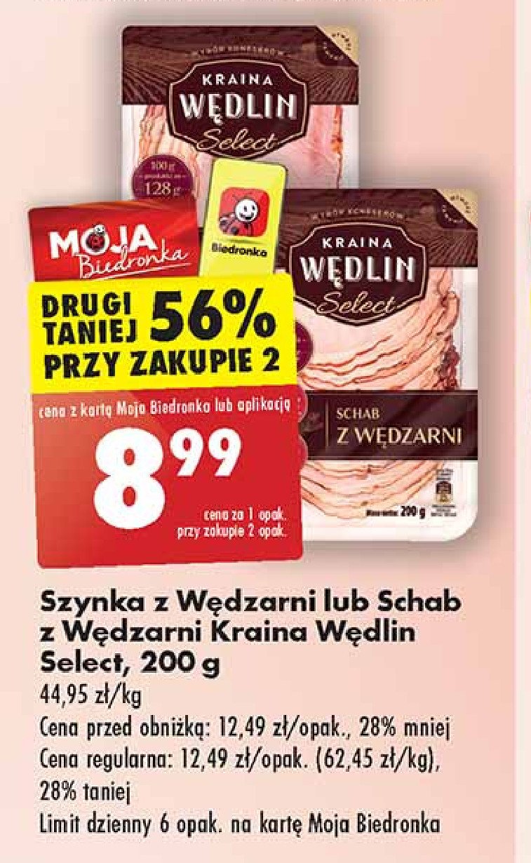 Schab z wędzarni Kraina wędlin select promocja