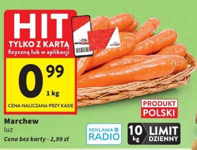Marchew promocja w Intermarche
