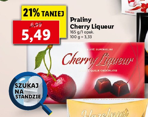 Praliny cherry liqueur J.d.gross promocja