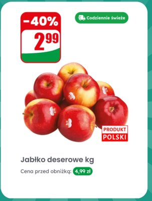 Jabłko deserowe promocja w Dino