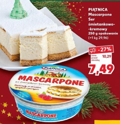 Ser mascarpone śmietankowo-kremowy 250 g promocja w Kaufland