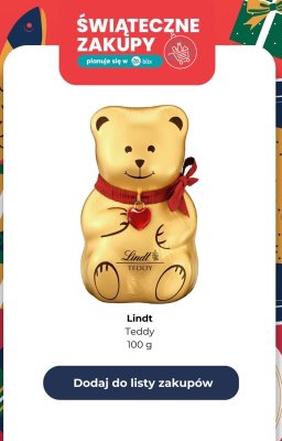 Figurka czekoladowa Teddy 100 g promocja w Biedronka