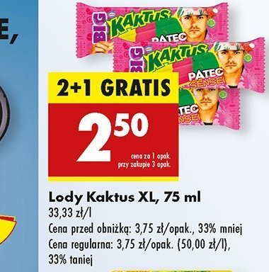 Lód patec Nestle kaktus promocja
