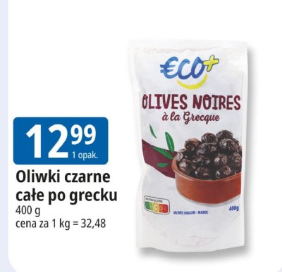 Oliwki czarne całe po grecku Eco+ promocja w Leclerc