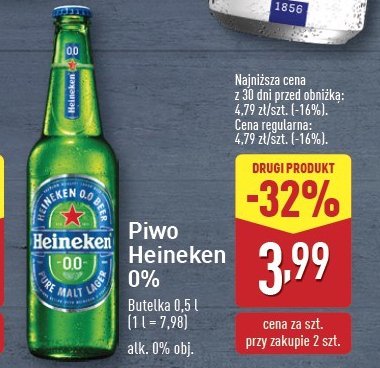 Piwo Heineken promocja w Aldi