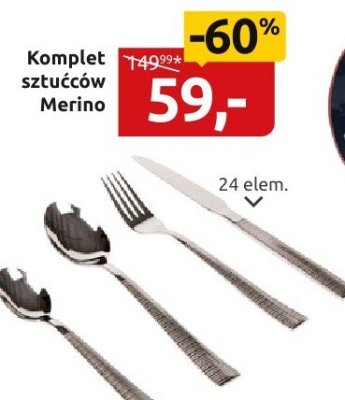 Komplet sztućców Merino promocja w Black Red White