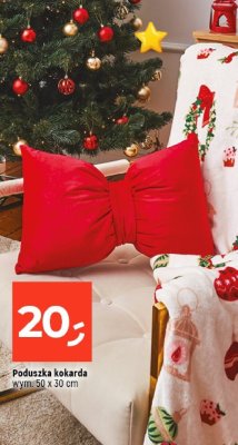 Poduszka kokarda wym. 50 x 30 cm promocja w Dealz