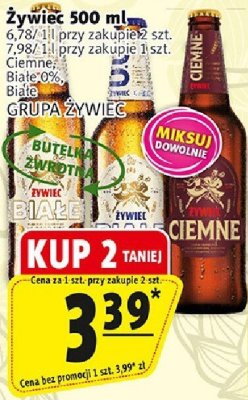 Piwo Żywiec 500 ml promocja w Prim Market