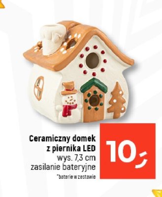 Ceramiczny domek z piernika LED promocja w Dealz
