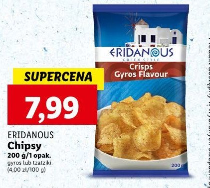 Chipsy tzatzinki flavour Eridanous promocja