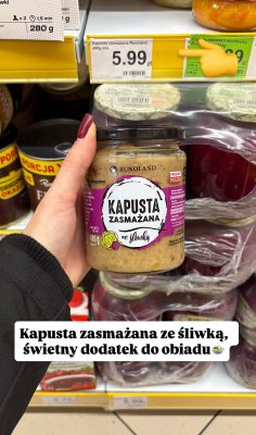 Kapusta zasmażana ze śliwką Runoland promocja w Dino