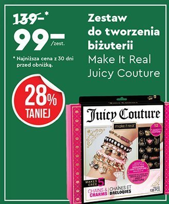 Zestaw do tworzenia biżuterii Make It Real Juicy Couture promocja w Biedronka