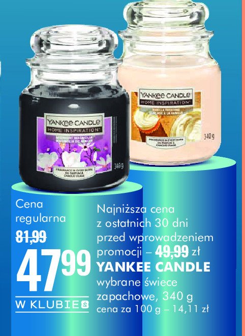 Świeca zapachowa w szkle cherry & vanilla YANKEE CANDLE promocja