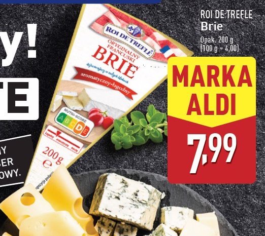 Ser brie Roi de trefle promocja w Aldi