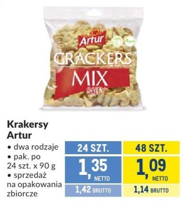 Krakersy Artur promocja w Makro