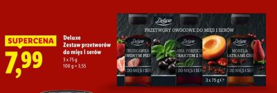 Przetwory owocowe Deluxe Zestaw przetworów do mięs i serów 3 x 75 g promocja w Lidl