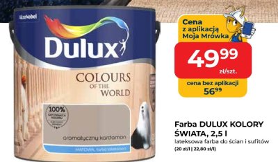 Farba DULUX KOLORY ŚWIATA promocja w PSB Mrówka