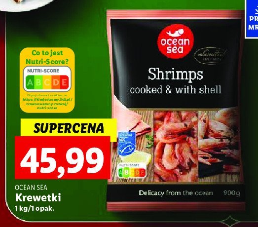 Krewetki gotowane Oceansea promocja