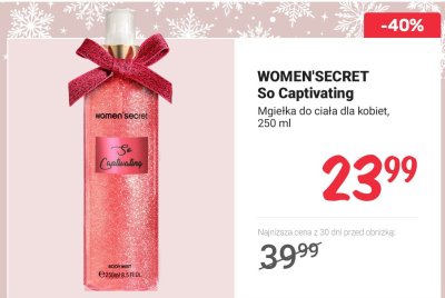 Mgiełka do ciała So Captivating promocja w Rossmann