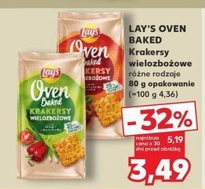 Krakersy wielozbożowe pomidor i bazylia Lay's oven baked (prosto z pieca) Frito lay lay's promocja w Stokrotka