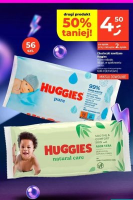 Chusteczki nawilżane Huggies Pure promocja w Dealz