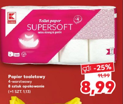 Papier toaletowy supersoft K-classic promocja