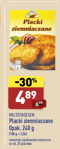 Placki ziemniaczane Holstensegen promocja