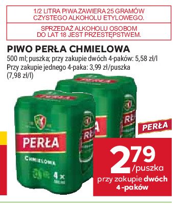 Piwo Perła promocja w Stokrotka