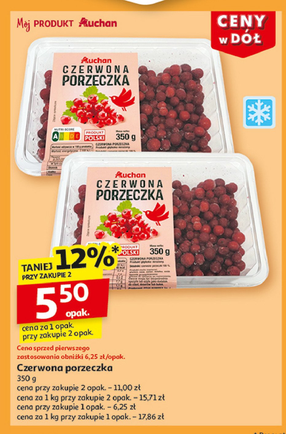 Czerwona porzeczka Auchan promocja